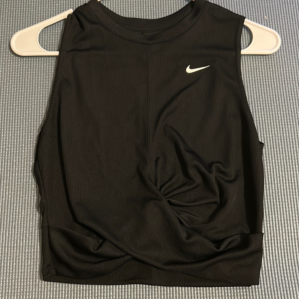 Black Nike Crop Tank, Size Medium